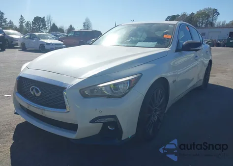 2019 Infiniti Q50 3.0T Red Sport 400 from USA, damaged, VIN JN1FV7AR6KM800091